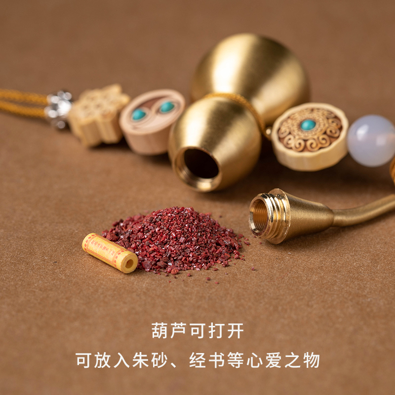 五帝钱葫芦挂件门对门铜钱串纯铜破E解邻居门挂五吊钱真品吉祥结