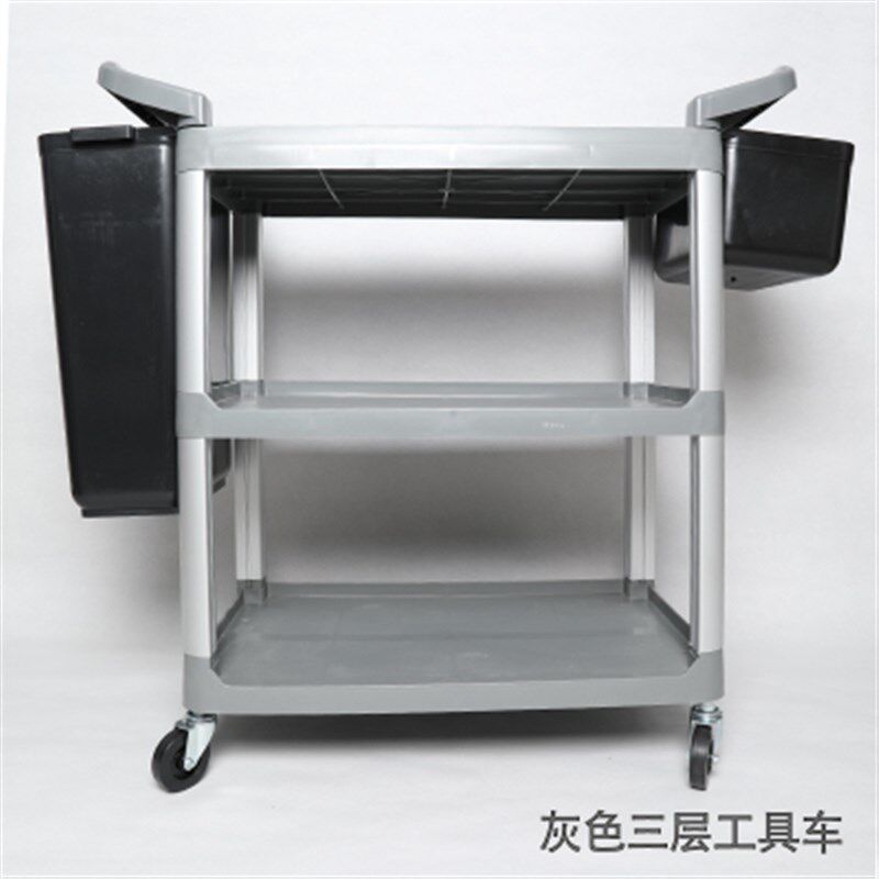 汽车精洗设备多功能三层工具车美容店手推K车毛巾工具架2个塑料桶