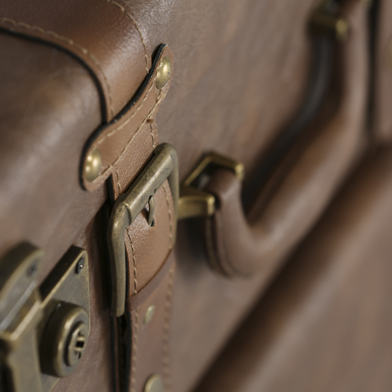 复古手提箱旅行收纳箱欧式民国道B具复古皮箱老式手提箱子小行李