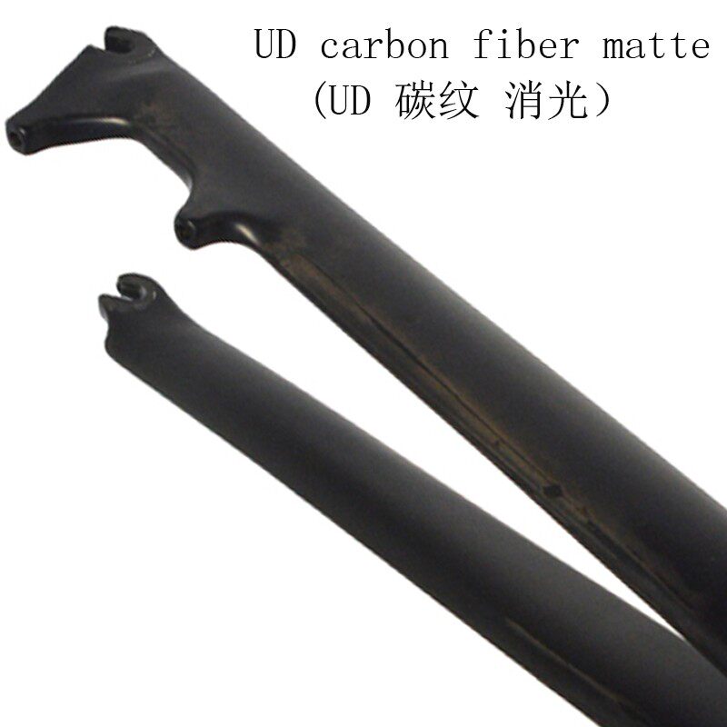 碳纤维自行c车451前叉20寸小轮车折叠单车无避震硬叉碟刹碳叉22寸