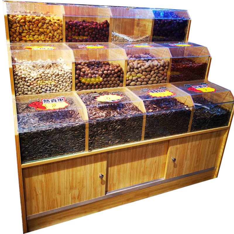 超市干果货架干货零食散货糖果散称E杂粮货柜展示架食品展柜炒货
