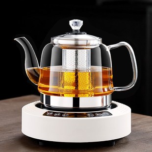 加厚耐热玻璃煮j茶壶电磁炉烧水壶过滤泡茶壶养生壶煮茶器茶炉套