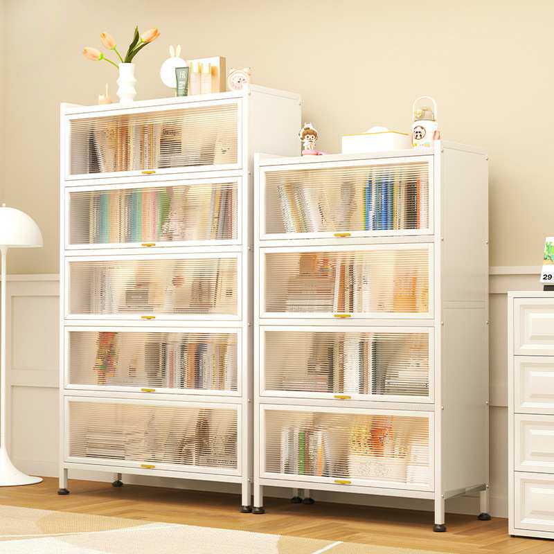 钢制鞋柜入户门口防尘鞋架玄关柜大容量铁艺上翻门多层收纳柜跨境