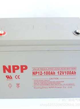 广州耐普12V100AH铅酸免维护UPS后备蓄电池 NPP蓄电池NP12-100