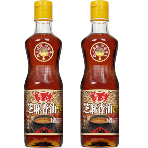 鲁花芝麻香油350ml *2香味浓郁 凉拌