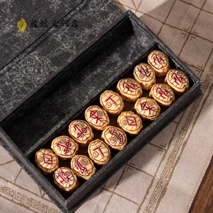 甲骨文象棋礼盒考古殷墟青铜器文创趣味桌游益智桌游课外高档礼物