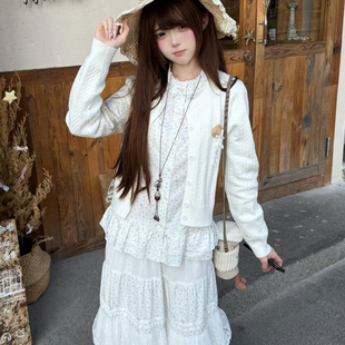 蕾丝手工裙淑女优雅套装 田园风碎花衬衫 七号野 7号线原创新品