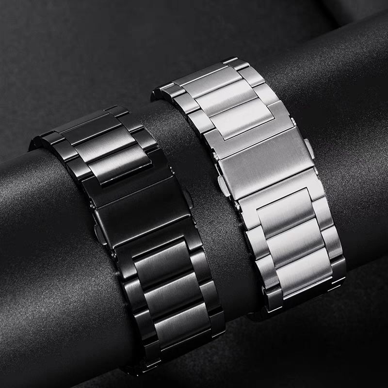 适用华为GT2腕带GT2Pro商务休闲2E夏季运动透气防水汗不锈钢表带