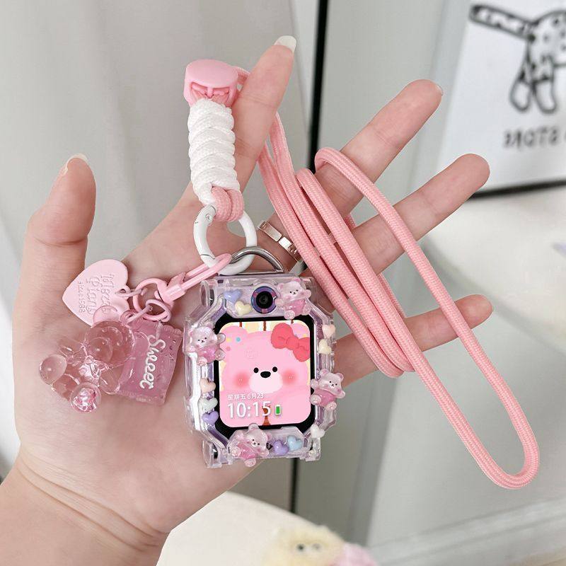 适用华为儿童电话手表5/5xPro挂绳4Pro/4x新耀版替换表带挂脖套壳,手表,配件,淘宝优惠券,粉丝福利购,淘宝优惠卷