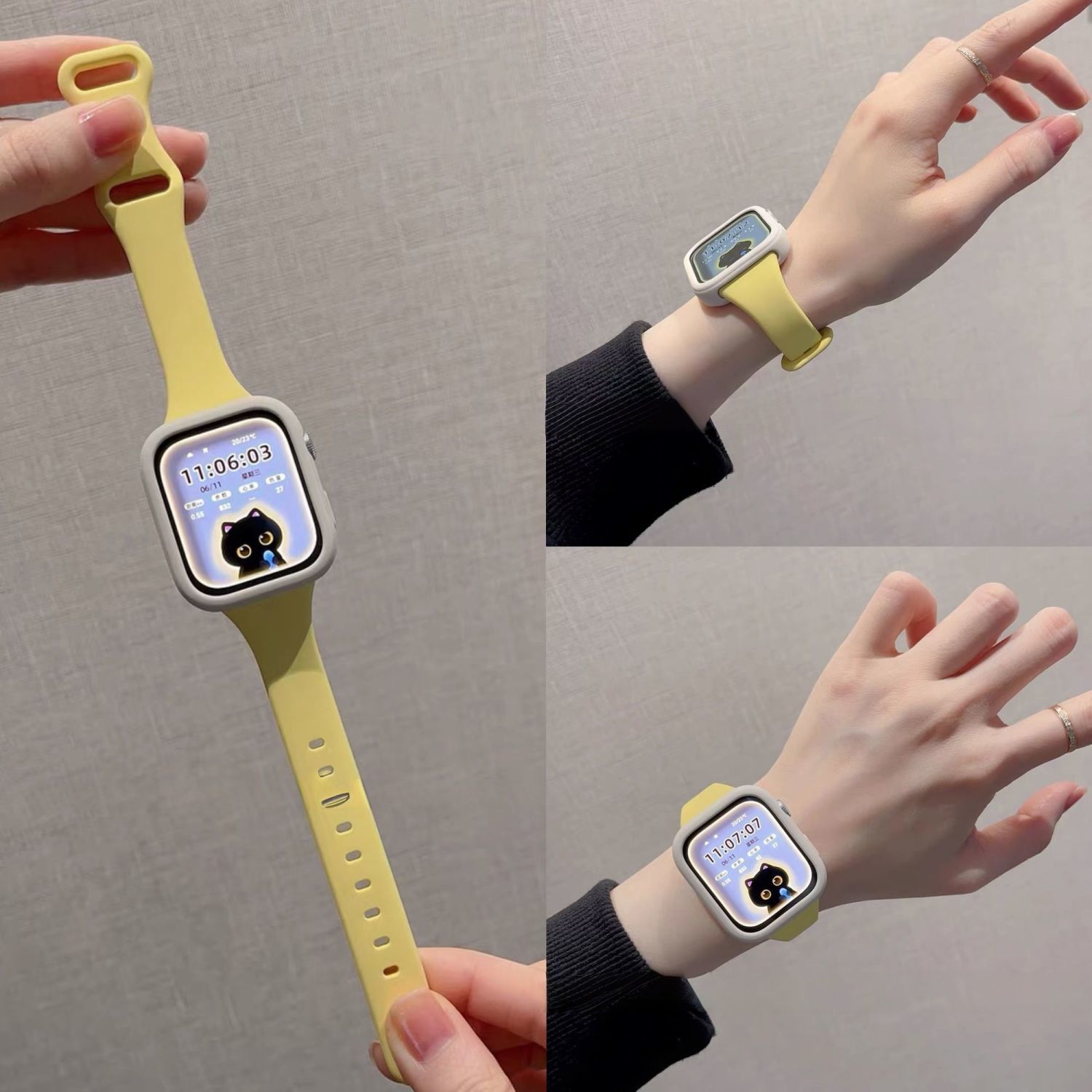 适用vivo/iQOO手表带硅胶watch5硅胶壳watchGT小蛮腰细款运动腕带