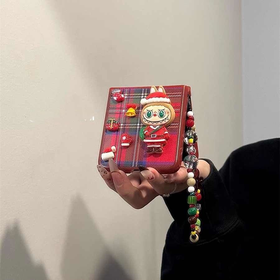 圣诞拉布布适用novaFlip华为Pocket 2手机壳小米荣耀flip折叠屏n3