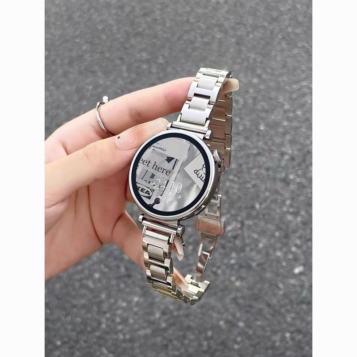 适用gt6/gt5华为表带金属gt4高级百搭gt3/2钢带watch5/4Pro荣耀GS