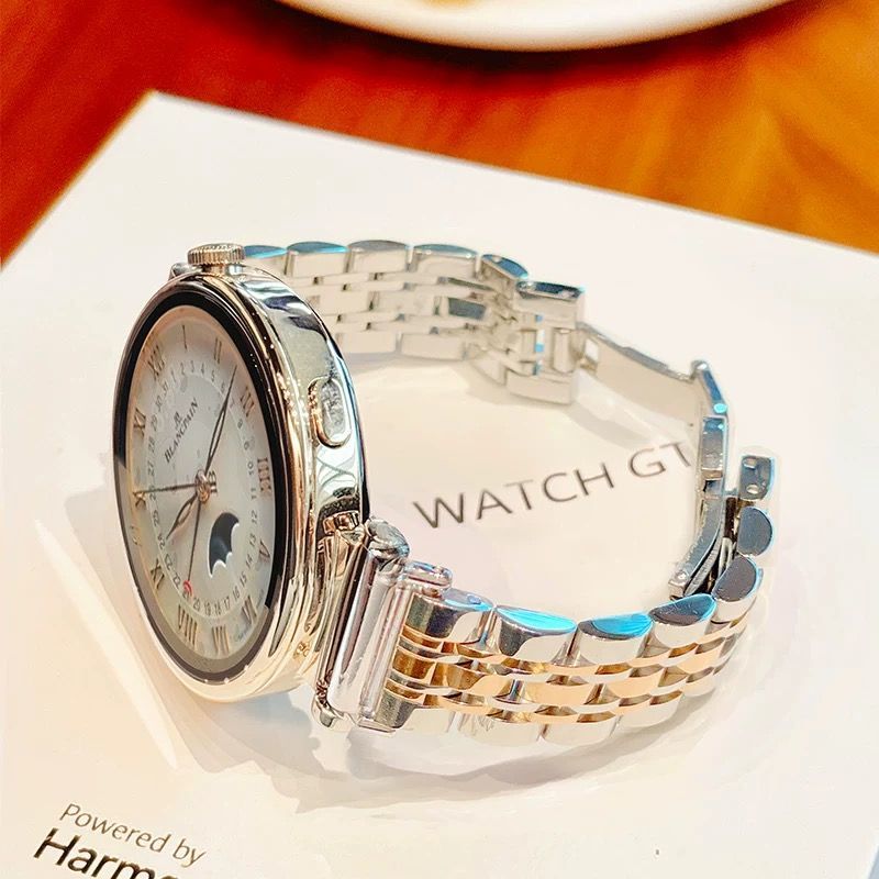 适用适用vivowatch5/GT间色金属表带时尚iQOOwatchGT新款气质watc