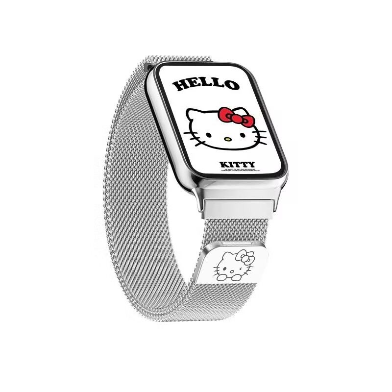 适用凯蒂KT猫适用vivo watch gt表带磁吸米兰尼斯金属iqoo gt新款