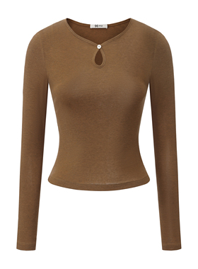 【刘亦菲同款】PINZ HOW福蝶可机洗莱赛尔羊毛圆领修身短款毛衣