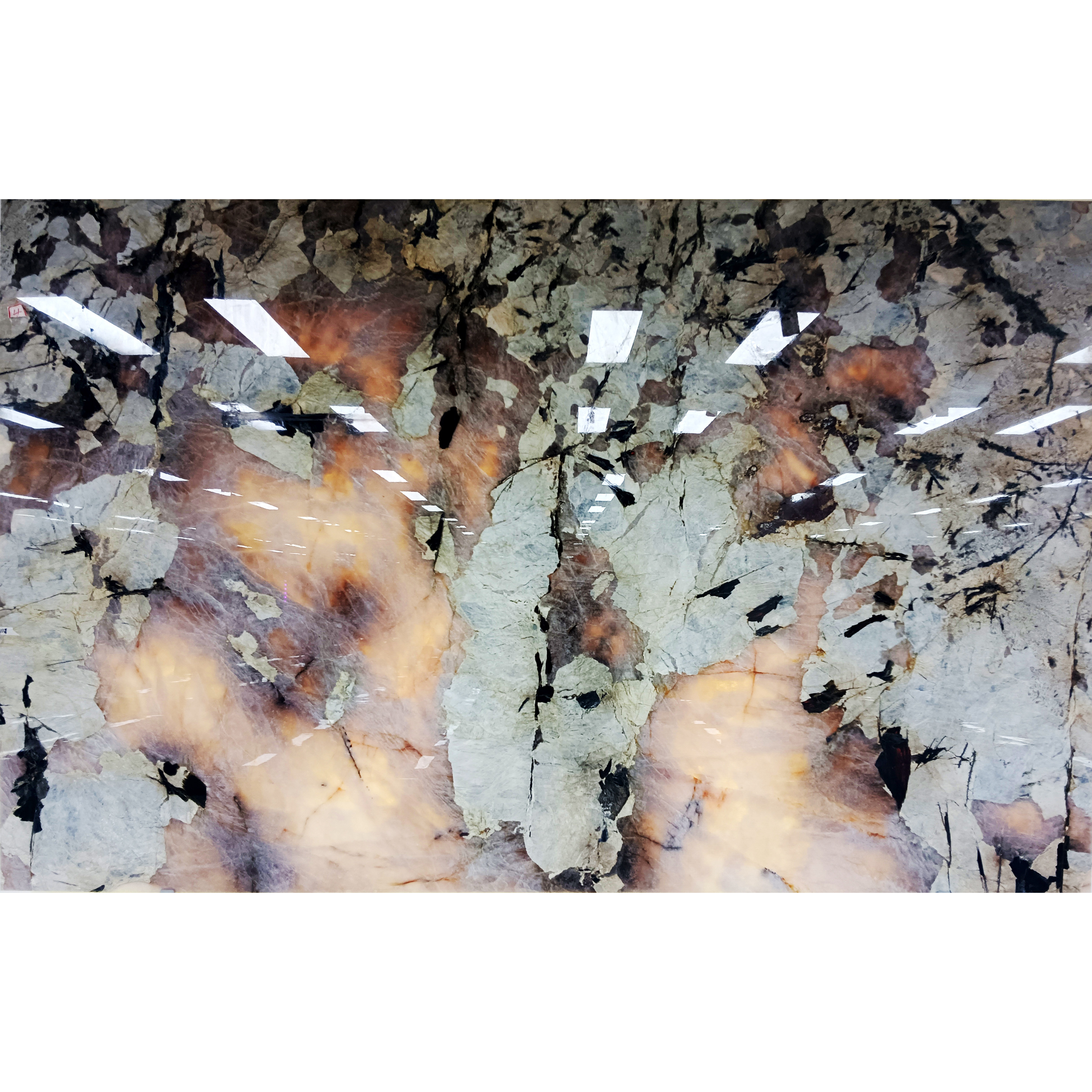 纯天然进口高端奢石大晶体潘多拉板材别墅家用复式电视背景墙