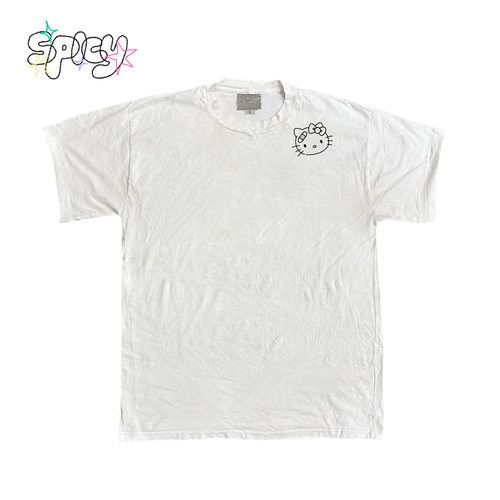 金枪小鱼 ins简约小印花HelloKitty休闲日常基础款短袖ootd上衣