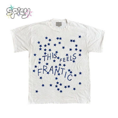 金枪小鱼 “满天都是小星星”纯棉校园风短袖休闲趣味小众日常T恤