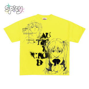 T恤千禧辣妹反差萌ootd 明日香动漫少女亚文化短袖 Non standard