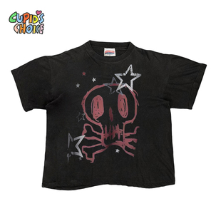 黑色浪漫短袖 插画师原创 T恤后朋克设计感小众男女 standard Non