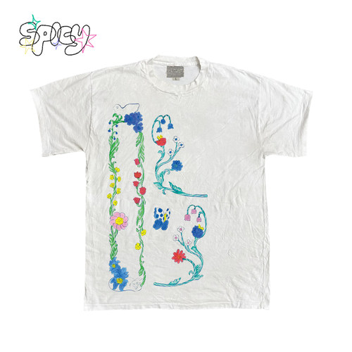 金枪小鱼  创意涂鸦搞怪OOTD休闲街头基础款日常通勤穿搭短袖T恤