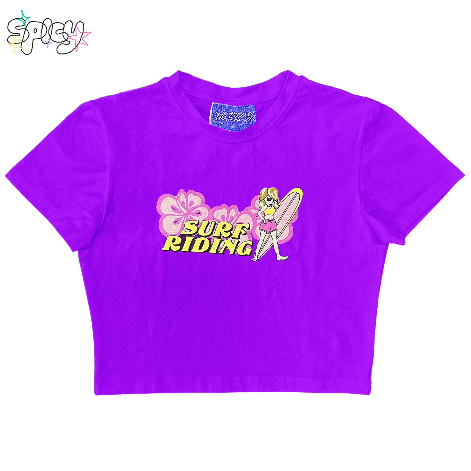 金枪小鱼  BIGGOLD美式短袖T恤辣妹风blokette打底正肩短款上衣