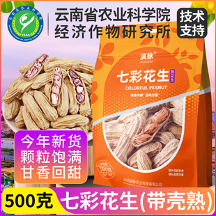 新货七彩花生米云南七彩野地花生仁去壳晒干孟连特产餐饮专用
