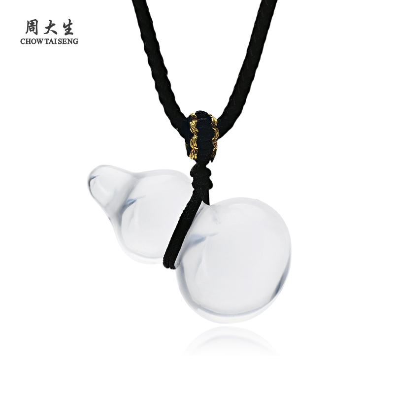 周大生水晶项链女款天然正品水晶