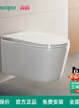 hansrapo 德国汉斯朗普壁挂智能马桶水箱不入墙隐藏泡沫盾坐便器