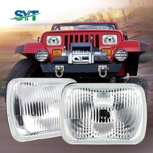 6052半封闭灯芯7寸方灯5*7/6*7英寸前大灯6054光束灯前大灯H4灯泡