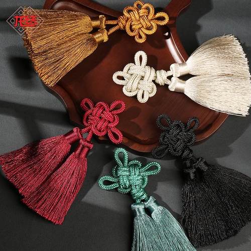 龙结手工编织配件中国结精美双流苏吊穗服饰流须包挂配饰