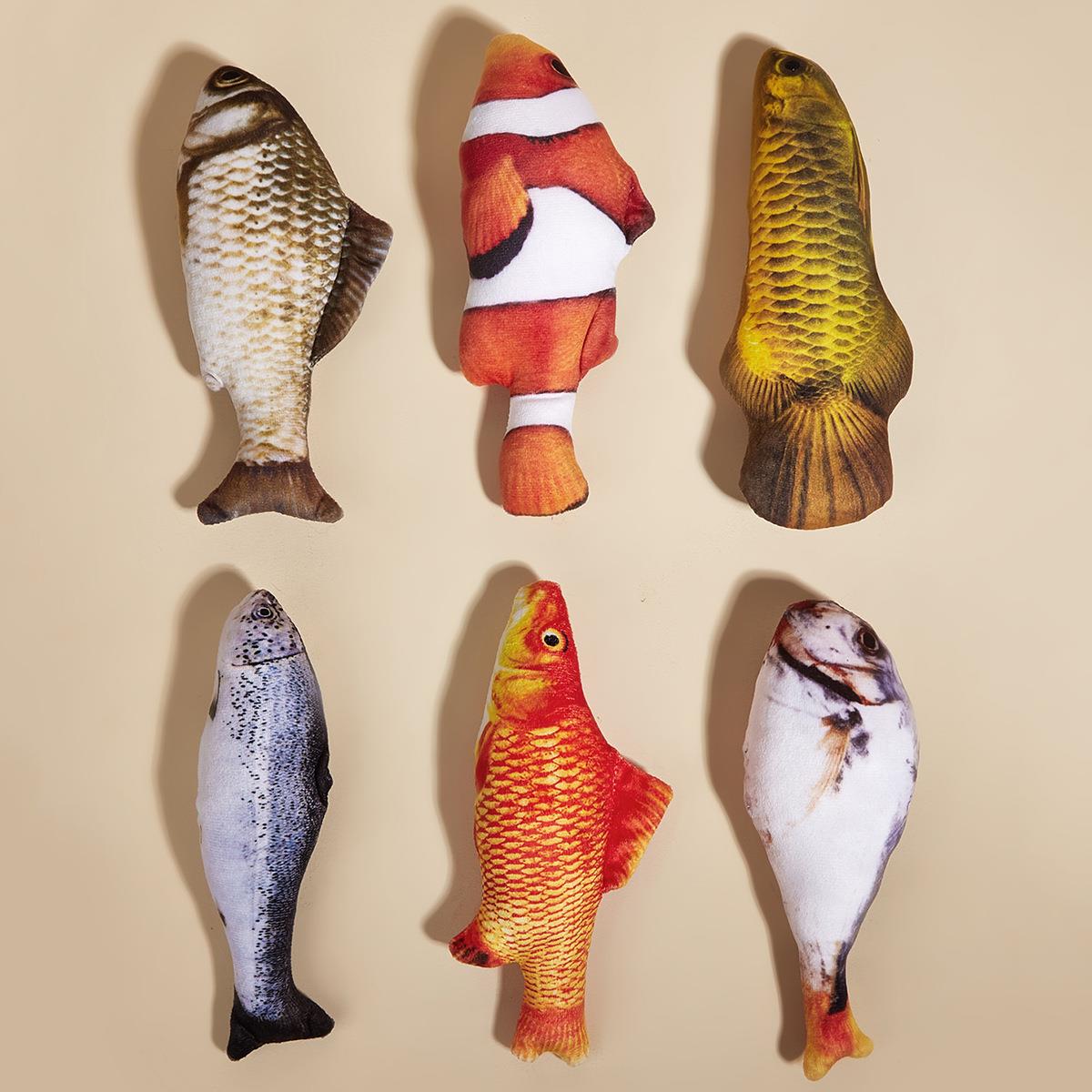 新款猫咪玩偶毛绒玩具内含猫草自嗨猫玩具耐咬耐抓猫薄荷玩具工厂