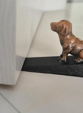 铸铁铁艺摆件防风门塞门挡器防撞门阻门楔子创意门档免打孔