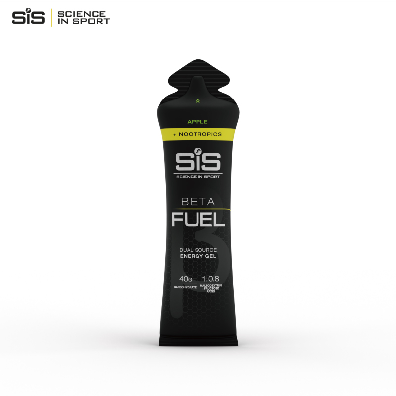 英国进口SIS能量胶BETAFUEL加强版黑胶咖啡因200mg苹果味60ml