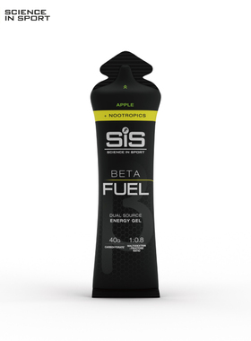 英国进口SIS能量胶BETAFUEL加强版黑胶咖啡因200mg苹果味60ml