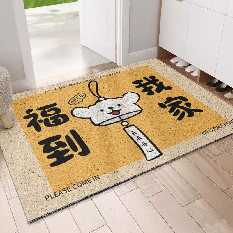 玄关线条卡爱耐脏除尘丝圈地垫