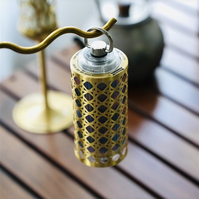 StormDragon露营镂空灯罩黄铜竹y编纹超薄38explore通用goalzero