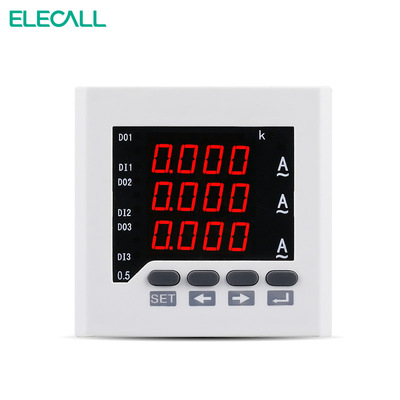 定制品三相数字电流表智能数显电表ELEA-3AA33安培表AC5A工程96*9