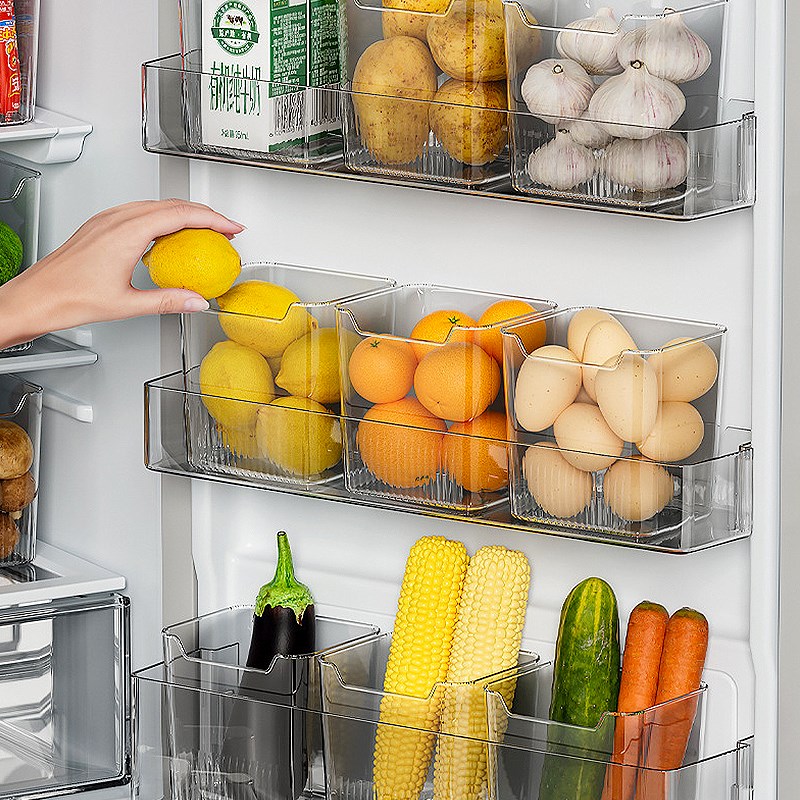 冰箱侧门收纳盒分装整理神器内侧保鲜食品级M侧面储物门上盒子厨