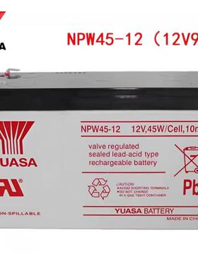 YUASA汤浅蓄电池NP65-12免维护12V100AH65AH38A24A18A7A直流屏UPS