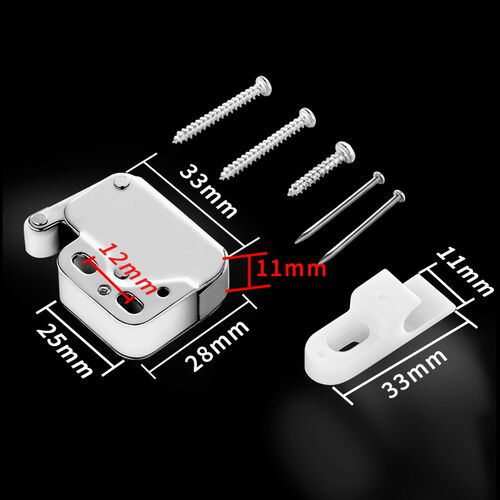 Imbot 自锁反弹器木工工具柜门免装拉手简易自Q弹耐用方便固定使