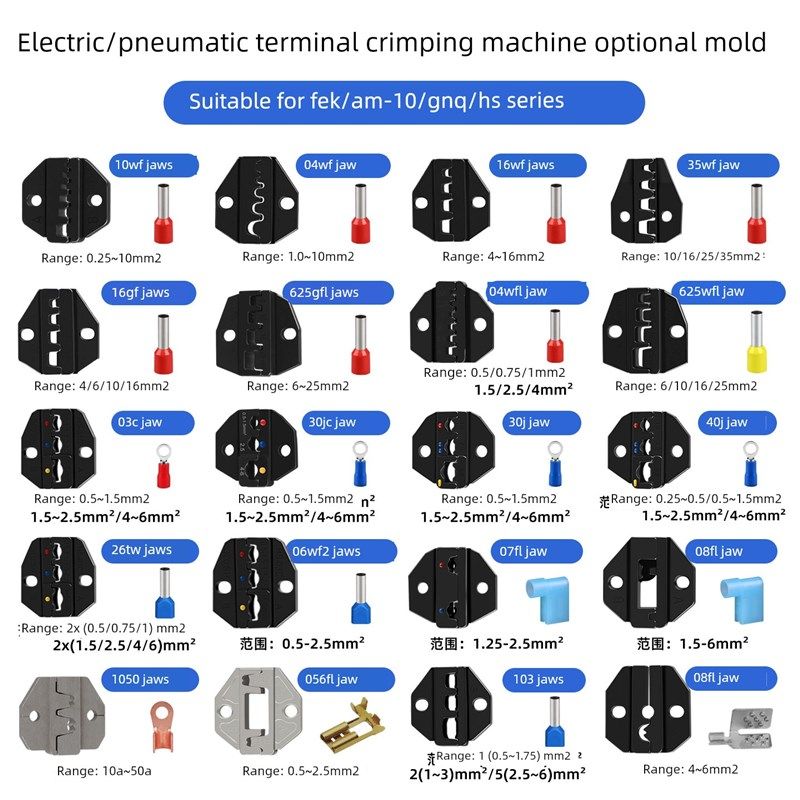 电工手工具压线钳Hs系列压线钳口冷压端子压线钳钳头附Y件模具模,标准件/零部件/工业耗材,其他五金件,淘宝优惠券,粉丝福利购,淘宝优惠卷