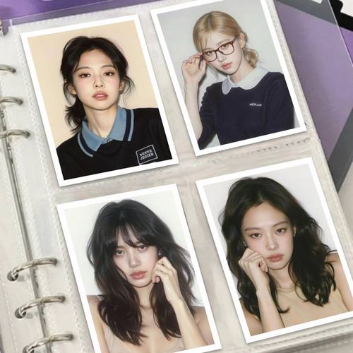 16张blackpink撕拉片拍立得小卡韩系女团高颜值小红书同款周边