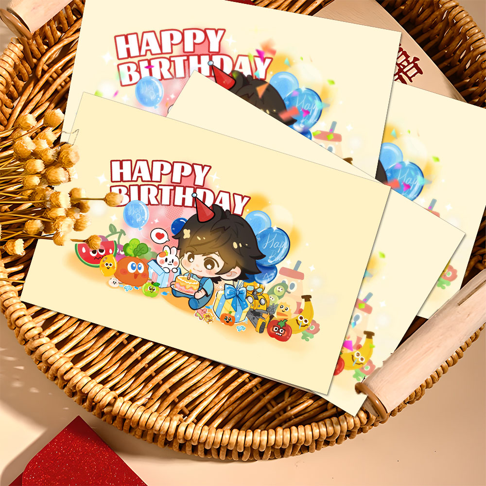 【阿信生日贺卡】五月天陈信宏卡通可爱明信片自印祝福小卡物料