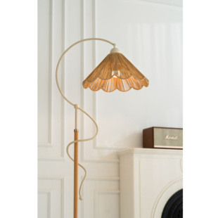 栖夏百合落地灯丨客厅卧室书房简约中古复古轻奢氛围落地灯