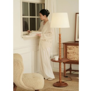 栖夏 罗曼落地灯 法式复古中古轻奢现代卧室客厅沙发氛围