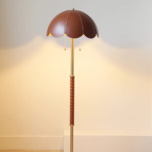 栖夏花瓣落地灯中古法式现代轻奢复古客厅卧室书房