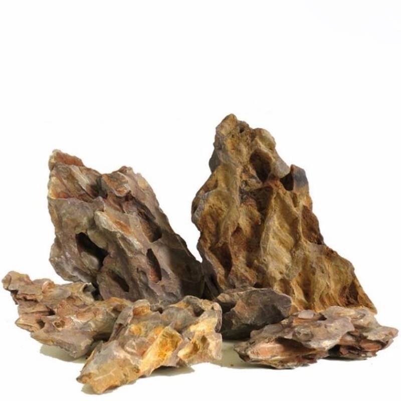 鱼缸造景石景观石天然松皮石假山石水草I缸造景盆景装饰石水草造