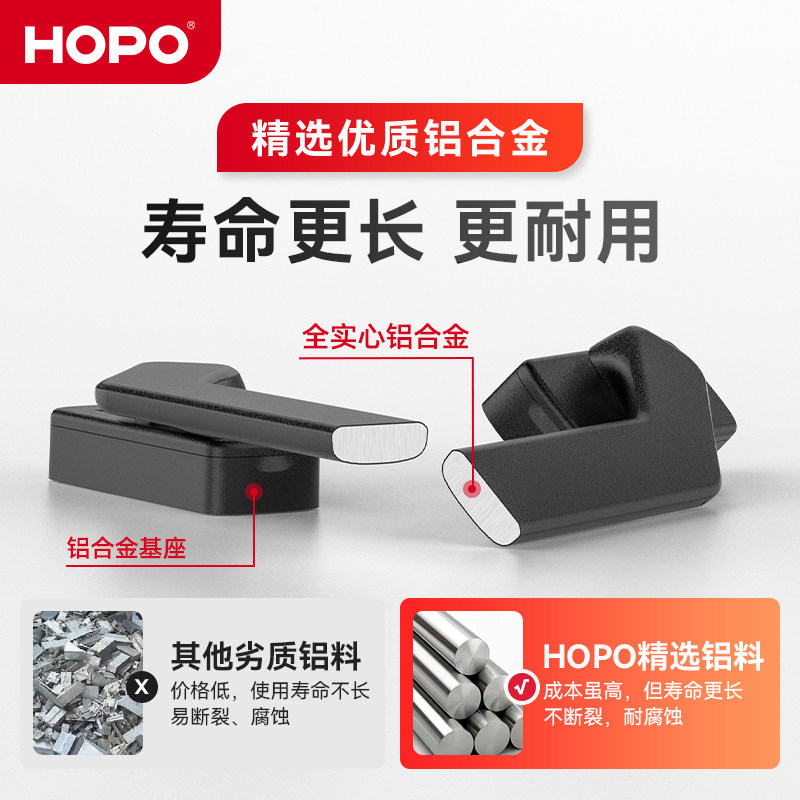 HOPO好博卫生间阳台断桥铝窗户把手内外平开窗执手五金AH208/209