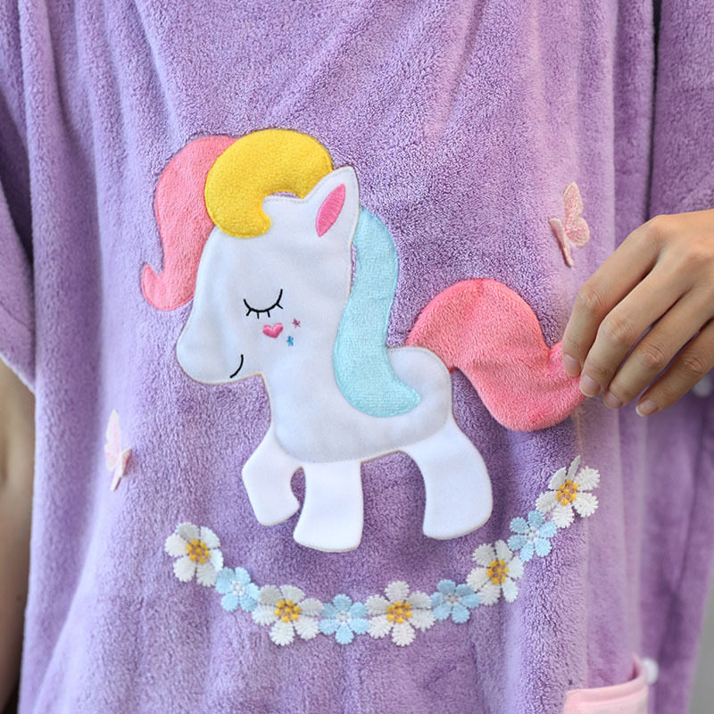 浴巾女浴袍2023新款网红大人可穿可裹巾全棉纯棉吸水速乾斗篷式